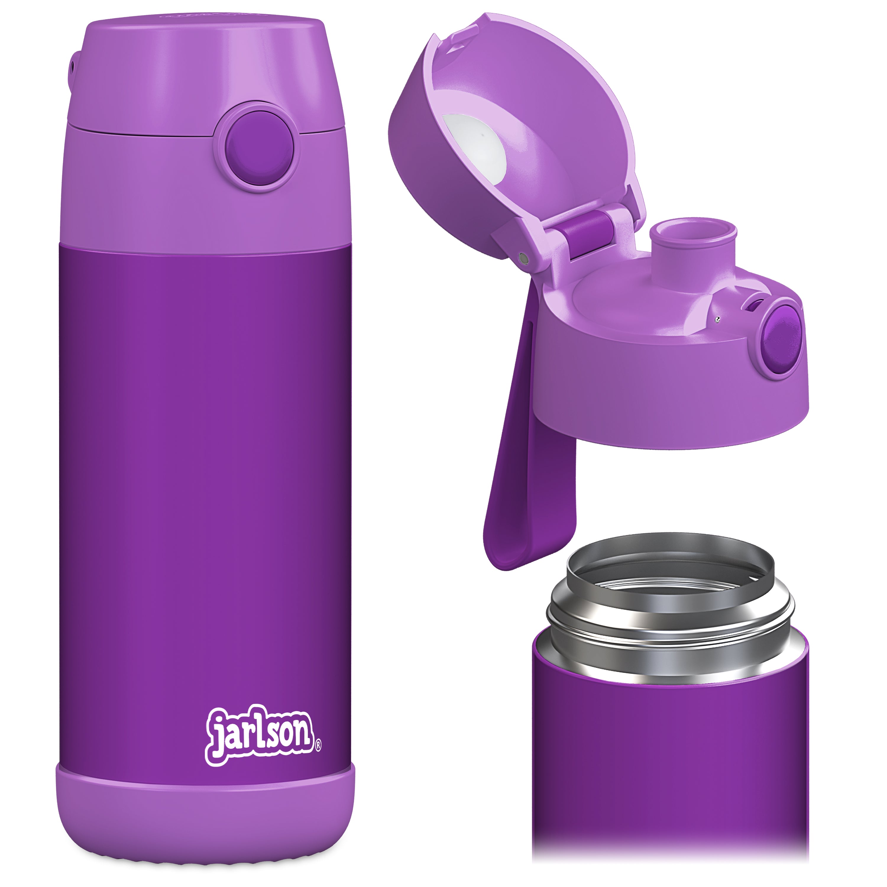 MALI Trinkflasche Edelstahl für Kinder mit Trinkausguss