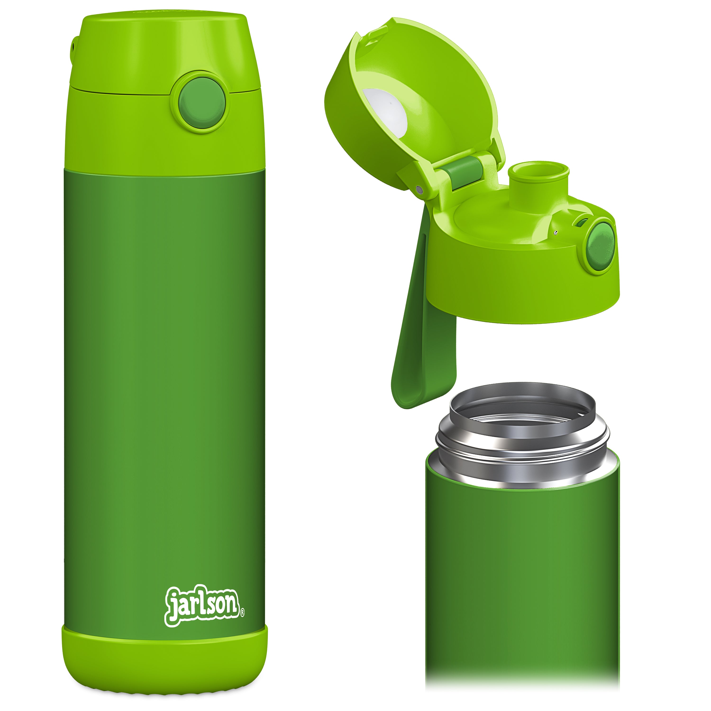 MALI Trinkflasche Edelstahl für Kinder mit Trinkausguss