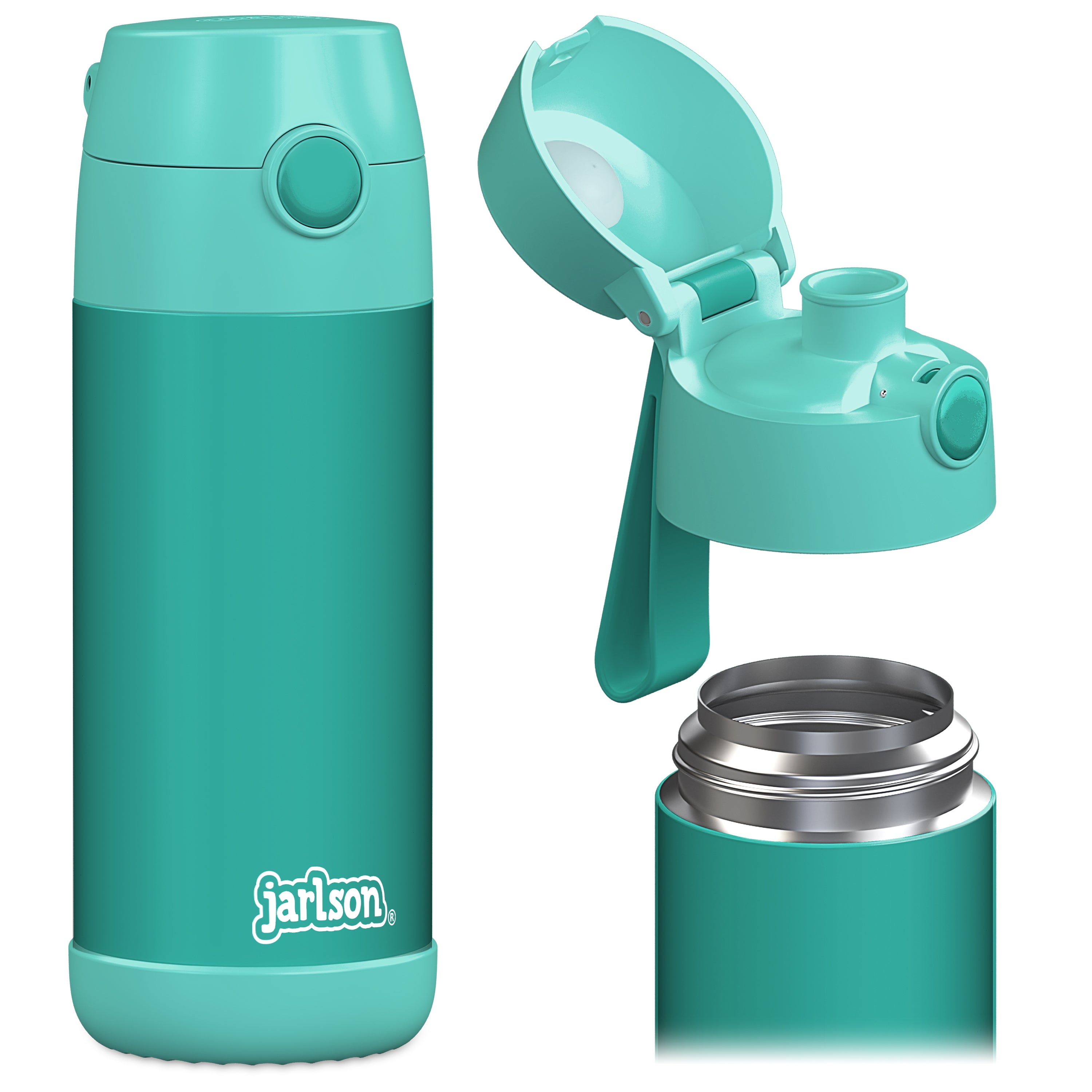 MALI Trinkflasche Edelstahl für Kinder mit Trinkausguss