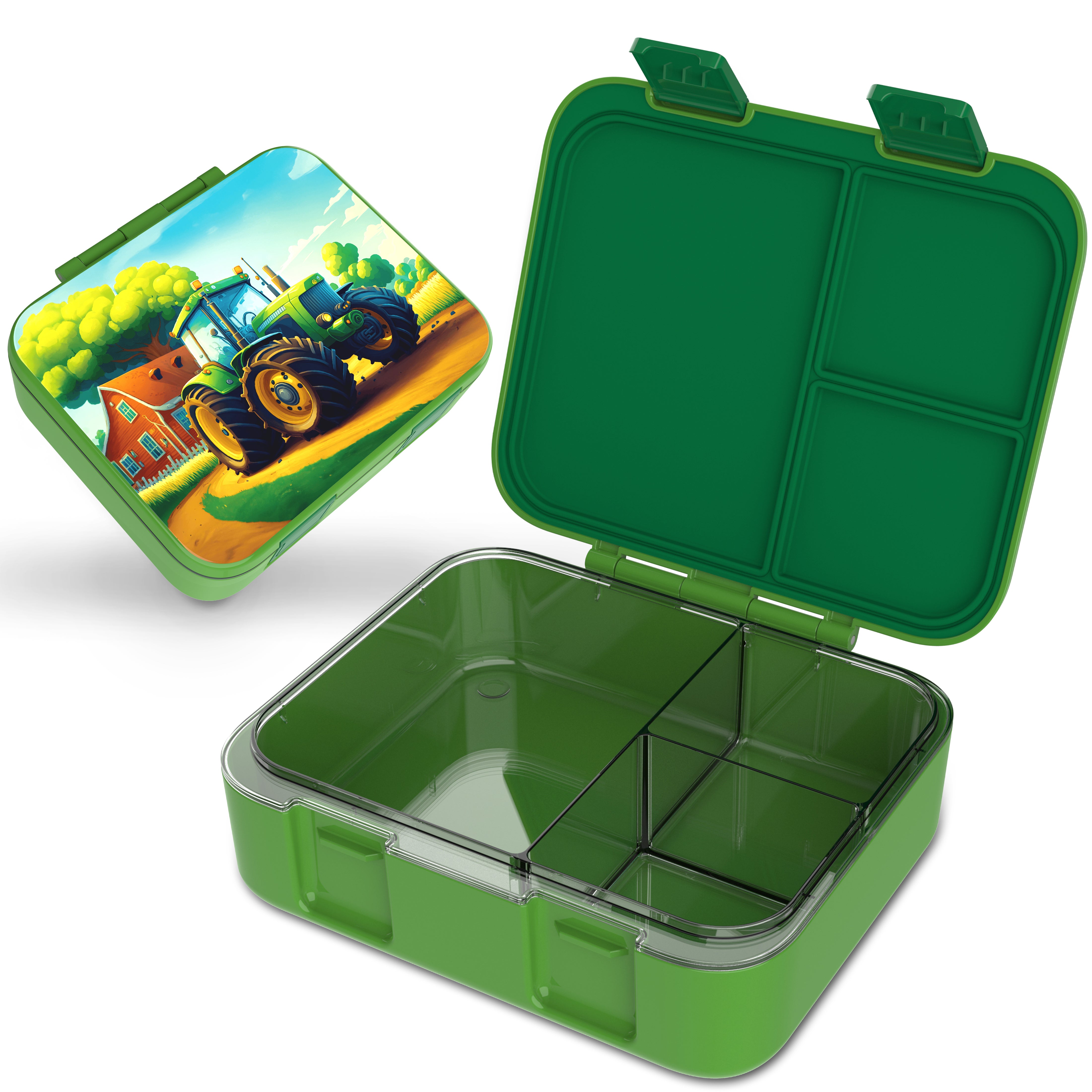 MILI Brotdose für Kinder mit 3 Fächern - Bento Box auslaufsicher