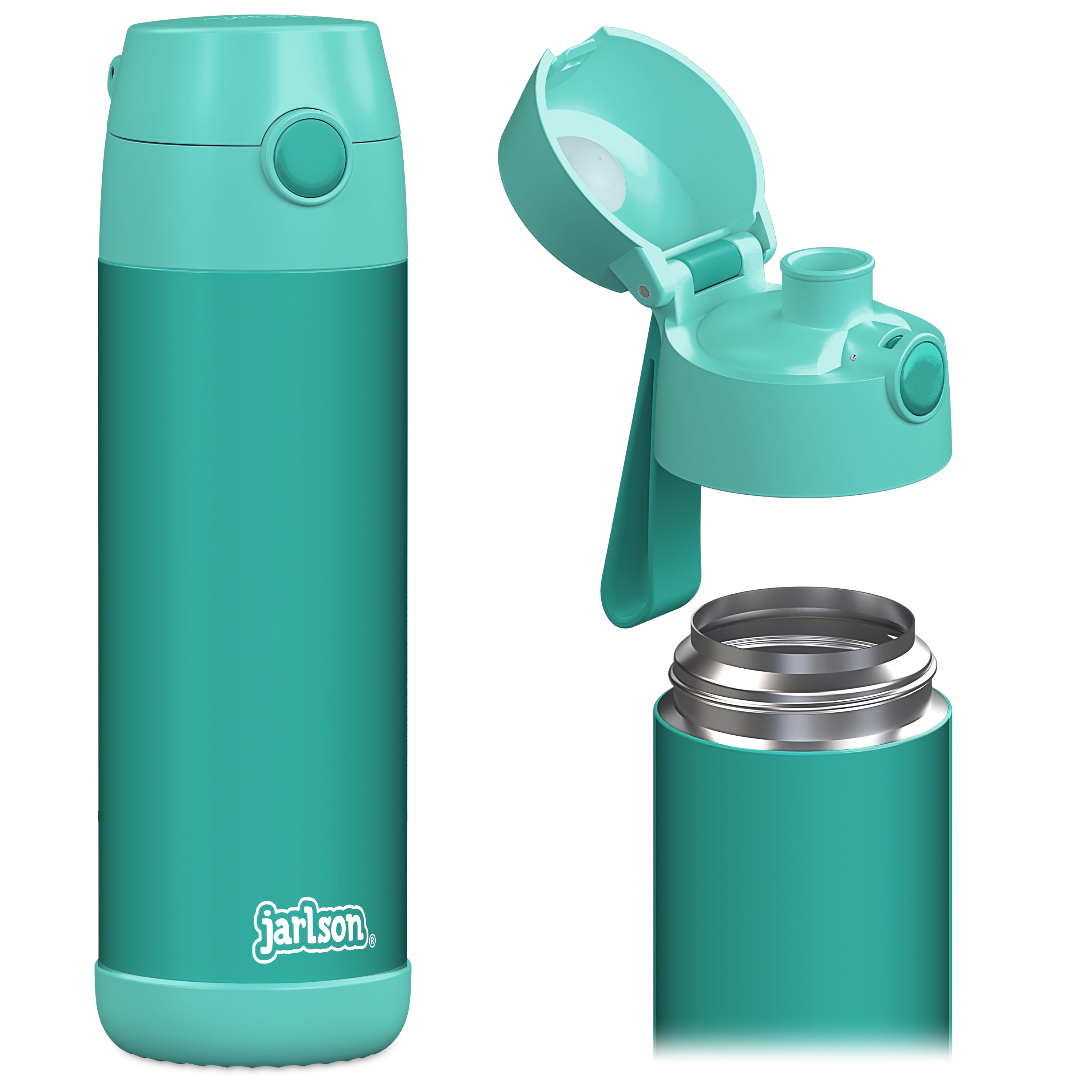 MALI Trinkflasche Edelstahl für Kinder mit Trinkausguss