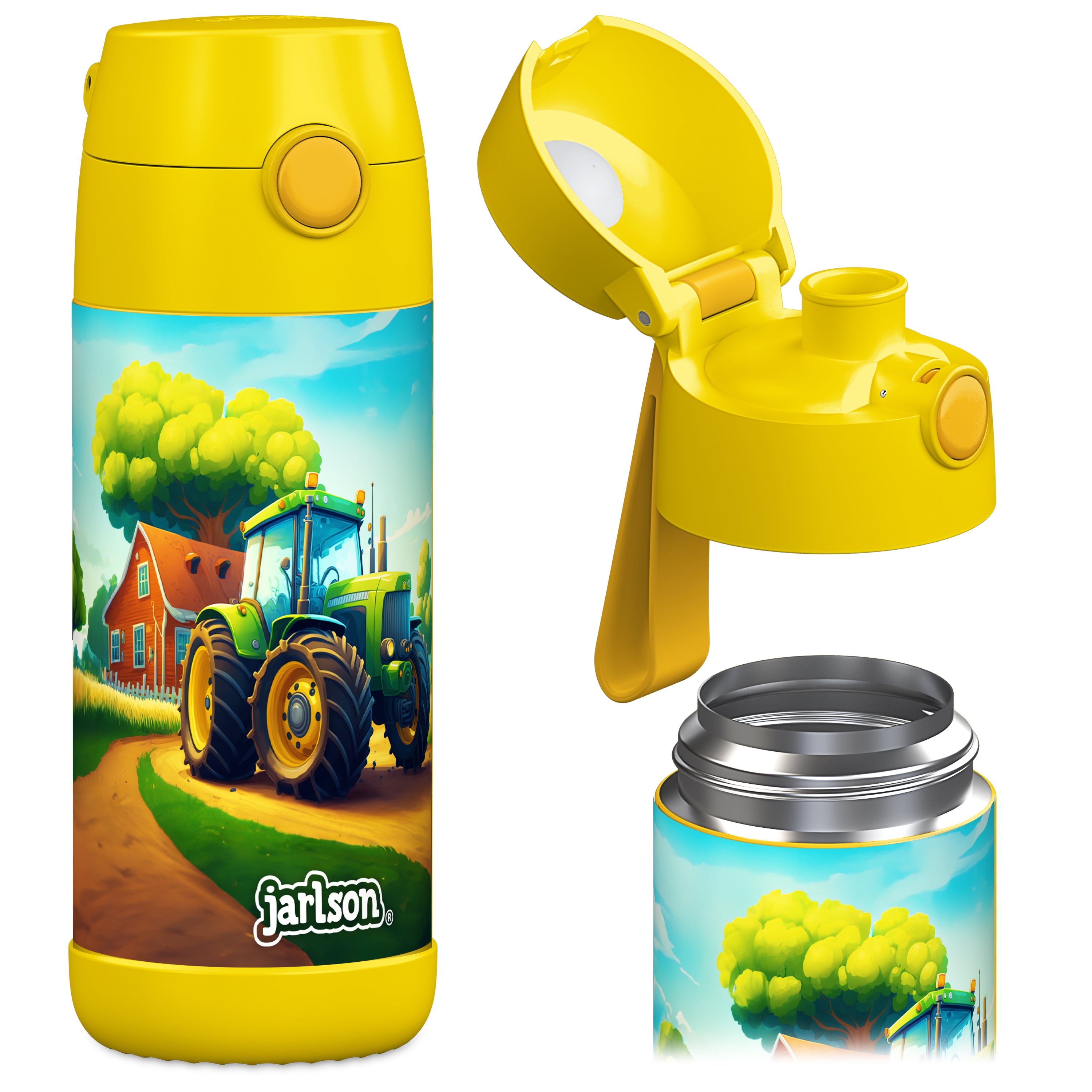 MALI Trinkflasche Edelstahl für Kinder mit Trinkausguss