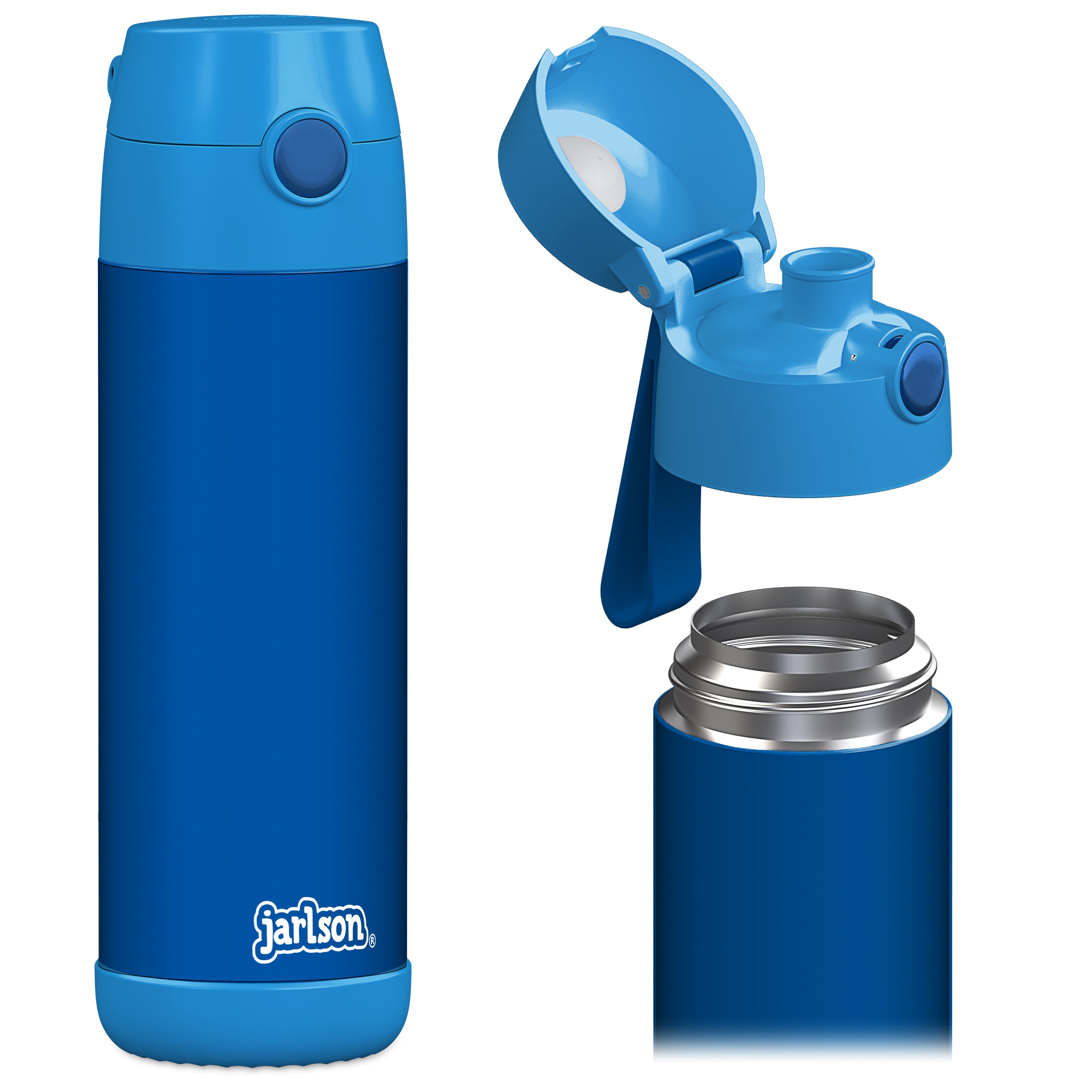 MALI Trinkflasche Edelstahl für Kinder mit Trinkausguss