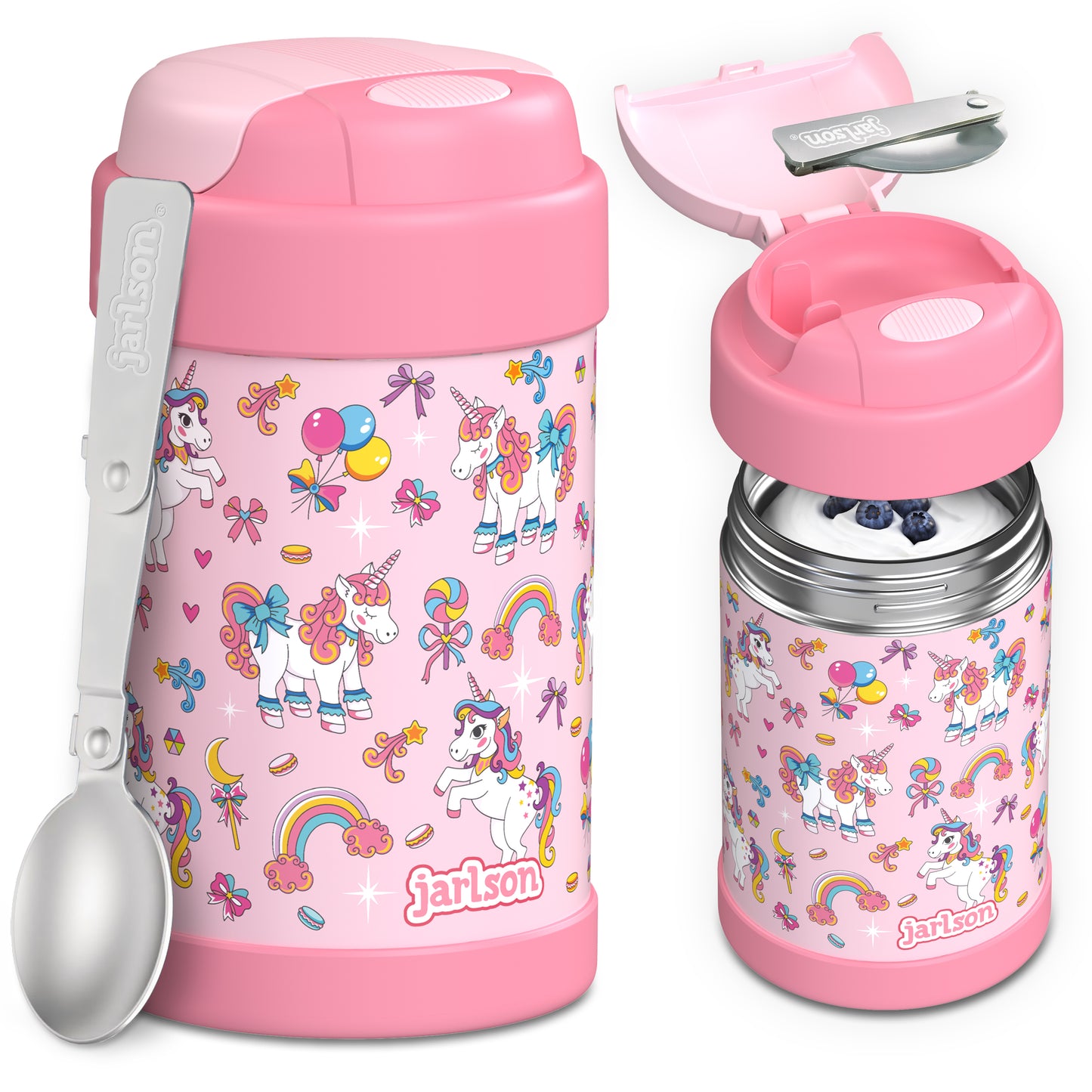 YUMMY Edelstahl Thermo-Essensbehälter 300ml / 450ml