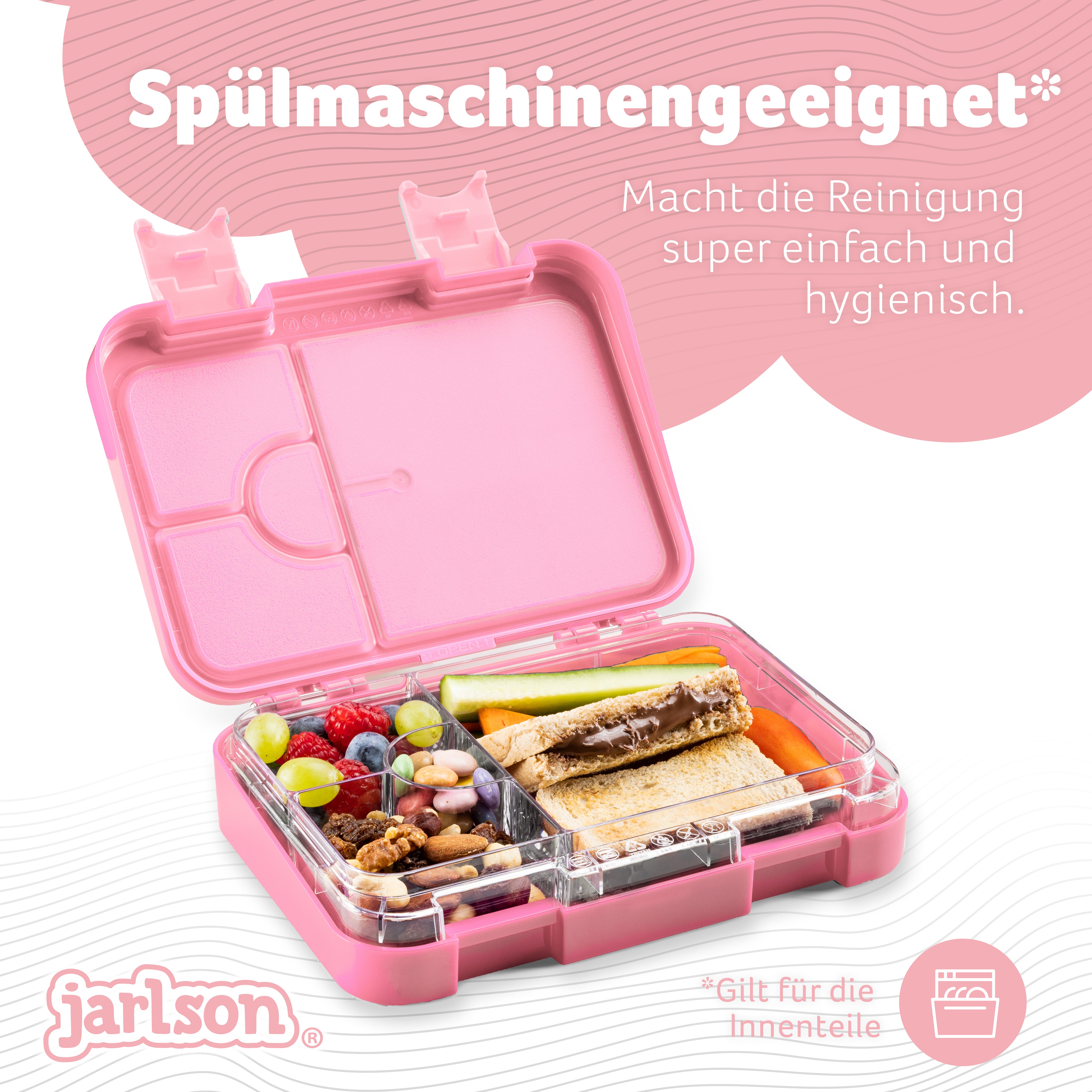 TONI Brotdose für Kinder mit 6 Fächern - Bento Box auslaufsicher