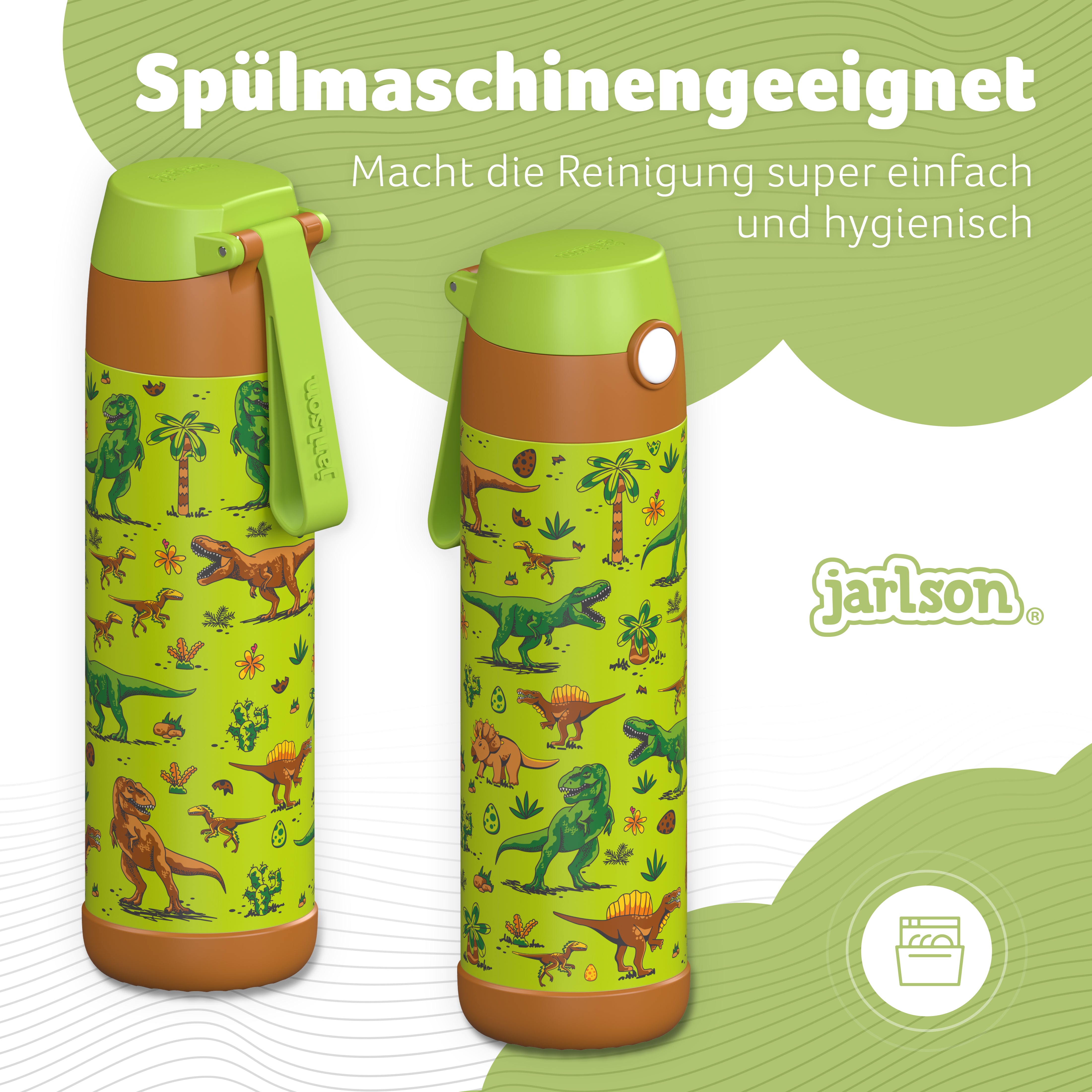 MALI Trinkflasche Edelstahl für Kinder mit Trinkausguss