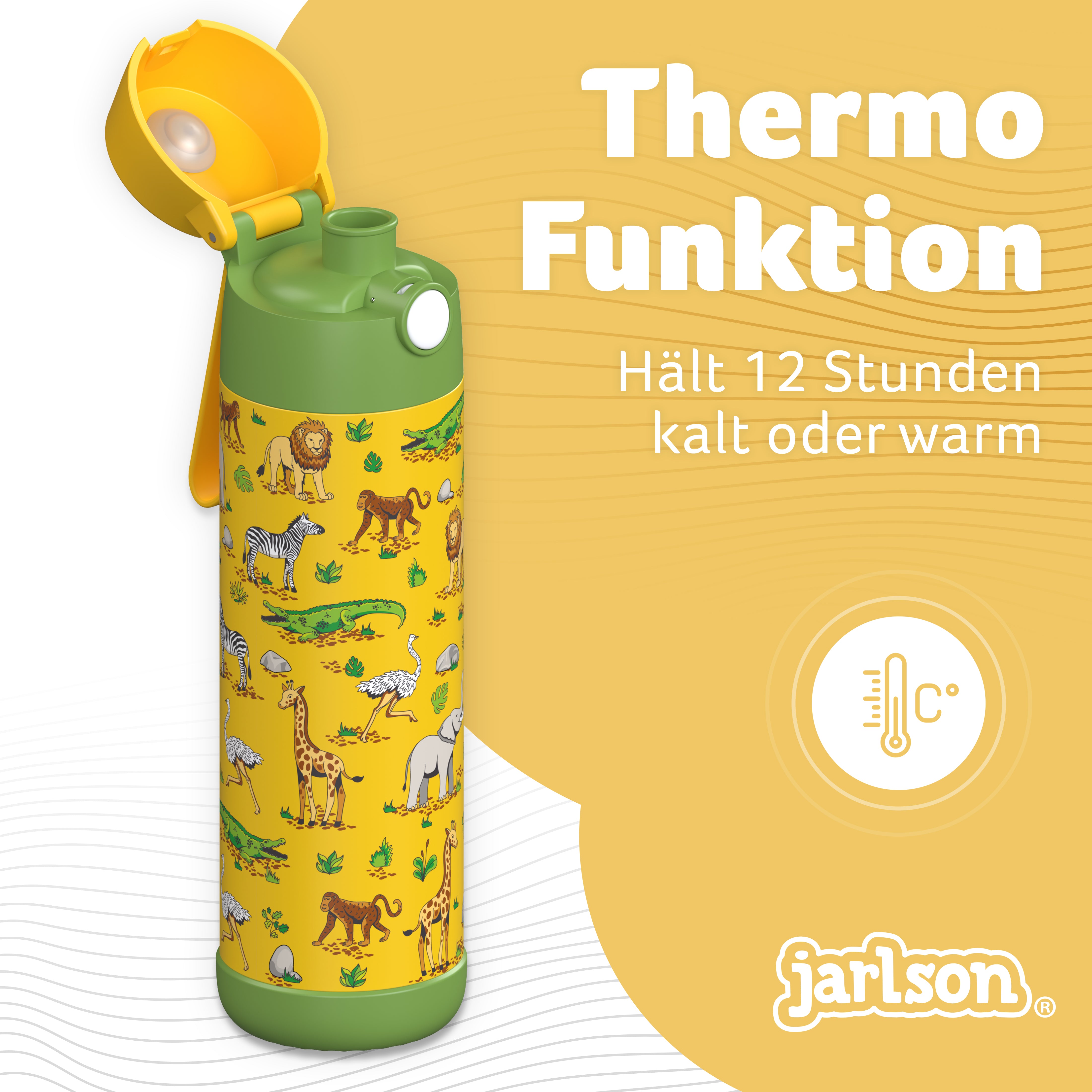 MALI Trinkflasche Edelstahl für Kinder mit Trinkausguss