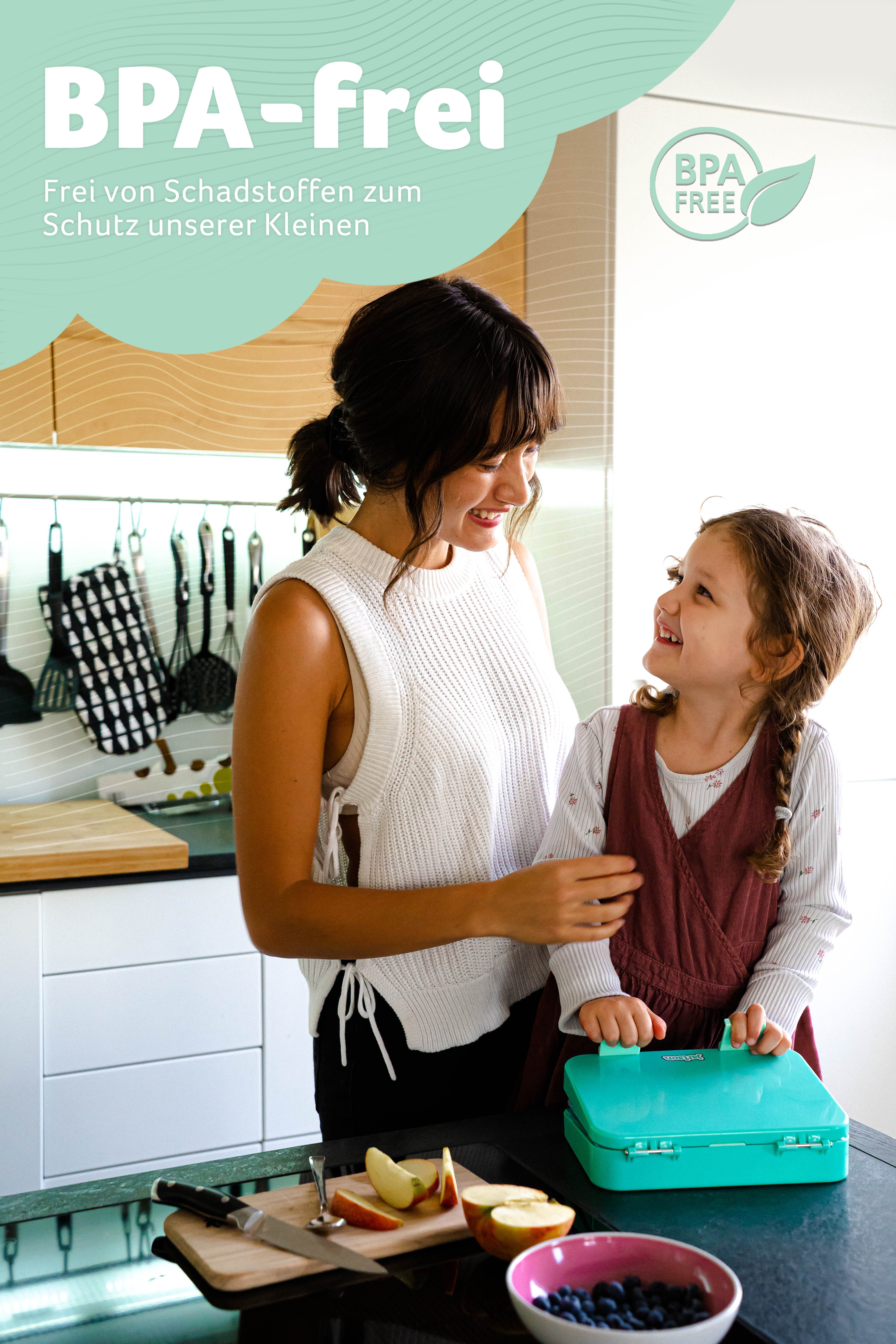 TONI Brotdose für Kinder mit 6 Fächern - Bento Box auslaufsicher