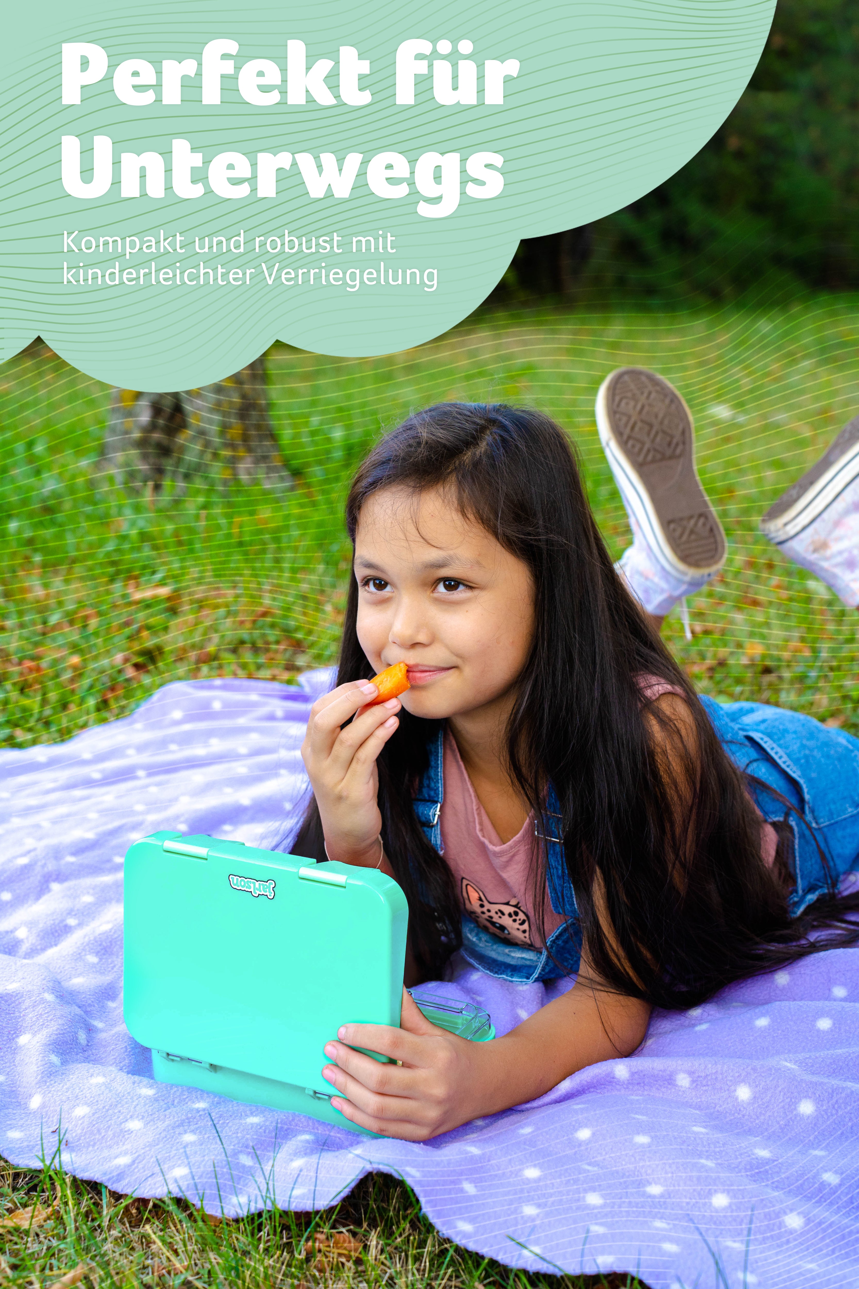 TONI Brotdose für Kinder mit 6 Fächern - Bento Box auslaufsicher