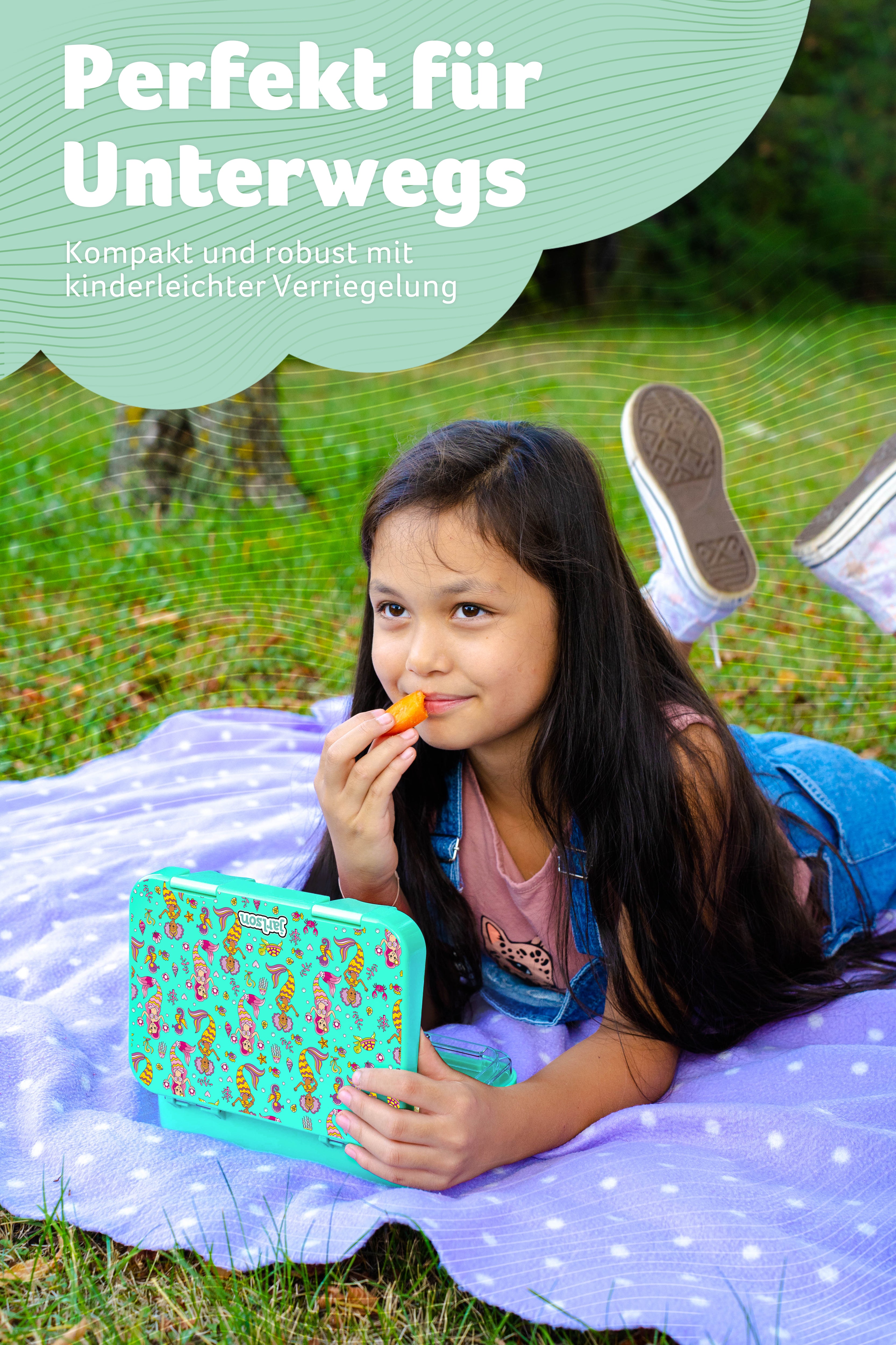 TONI Brotdose für Kinder mit 6 Fächern - Bento Box auslaufsicher