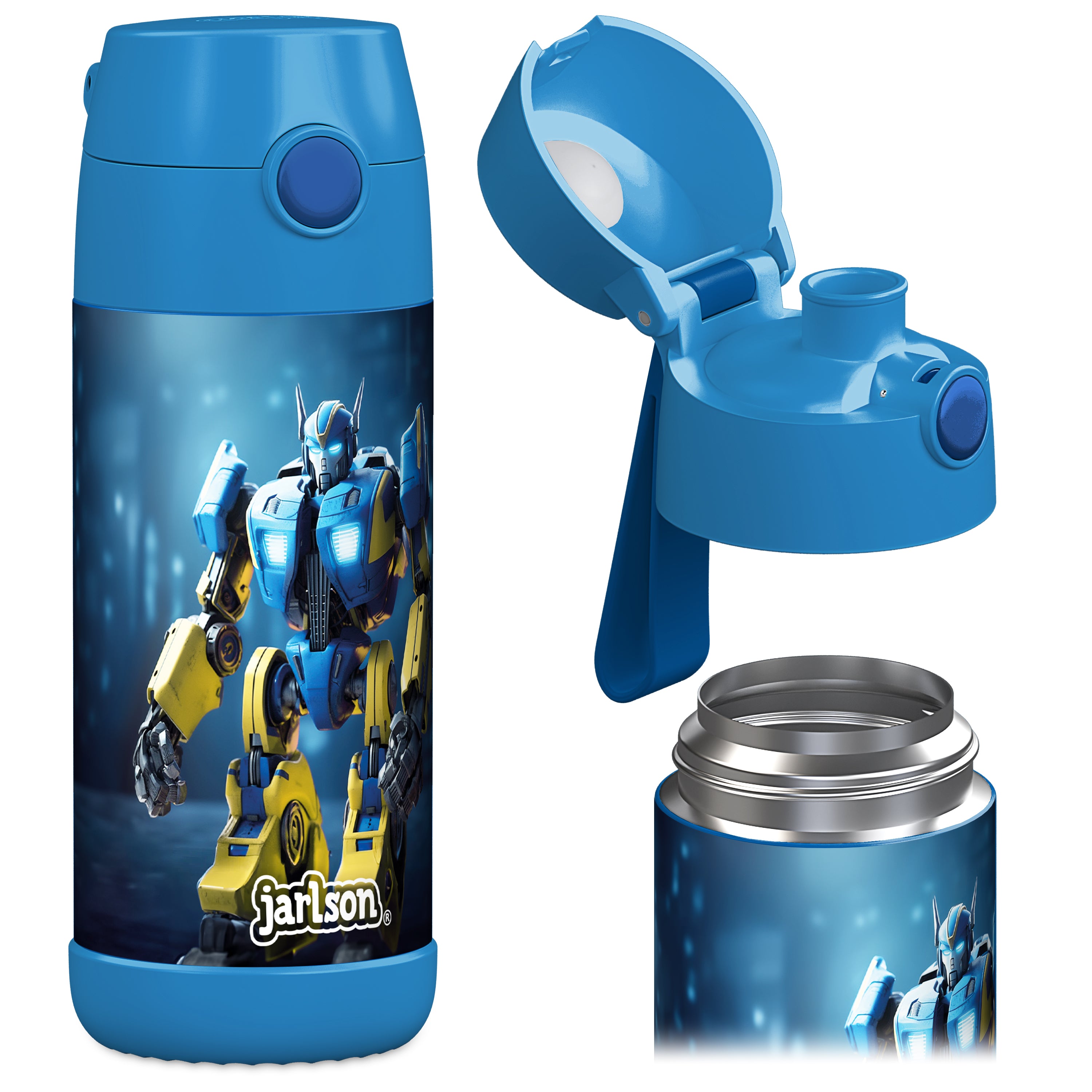 MALI Trinkflasche Edelstahl für Kinder mit Trinkausguss