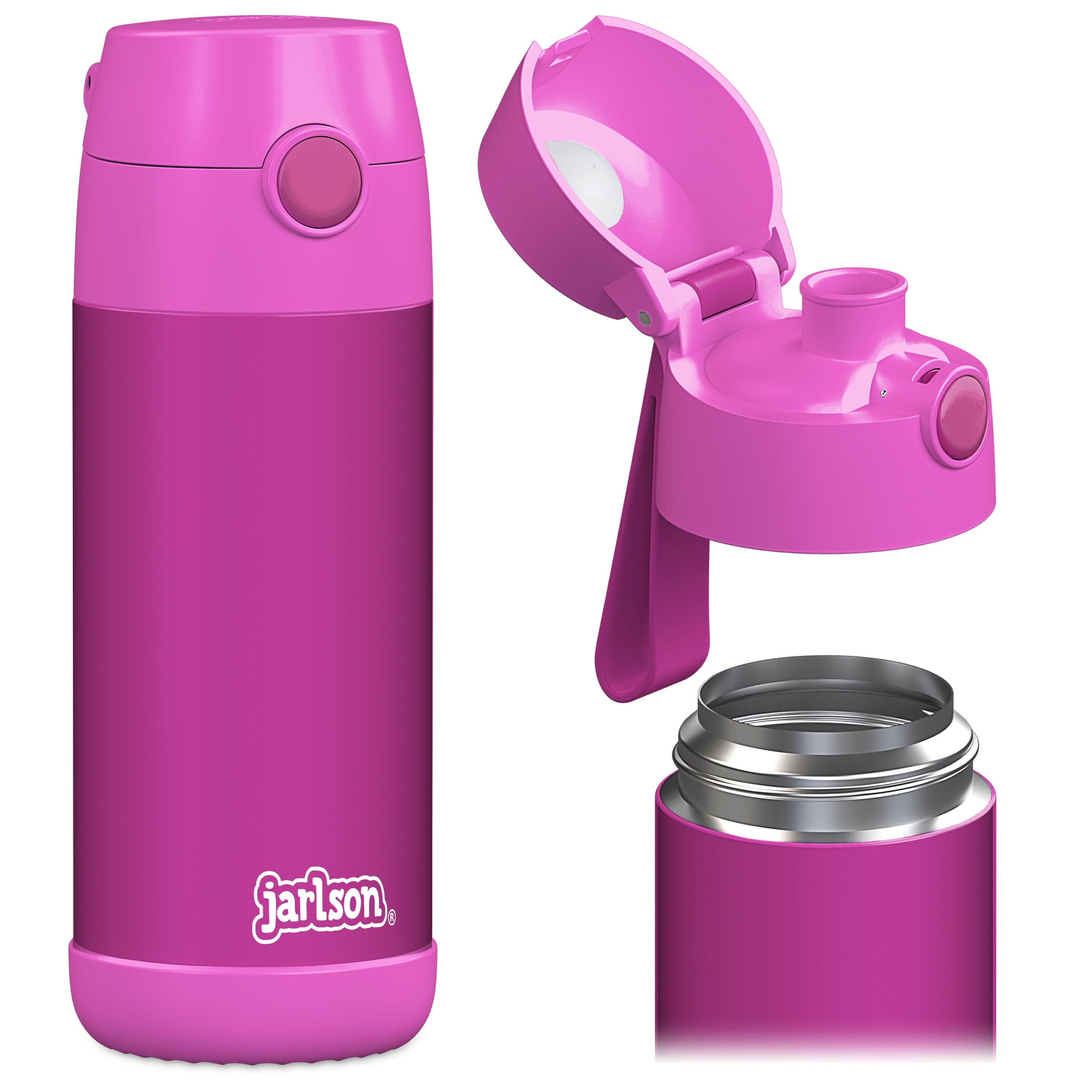 MALI Trinkflasche Edelstahl für Kinder mit Trinkausguss