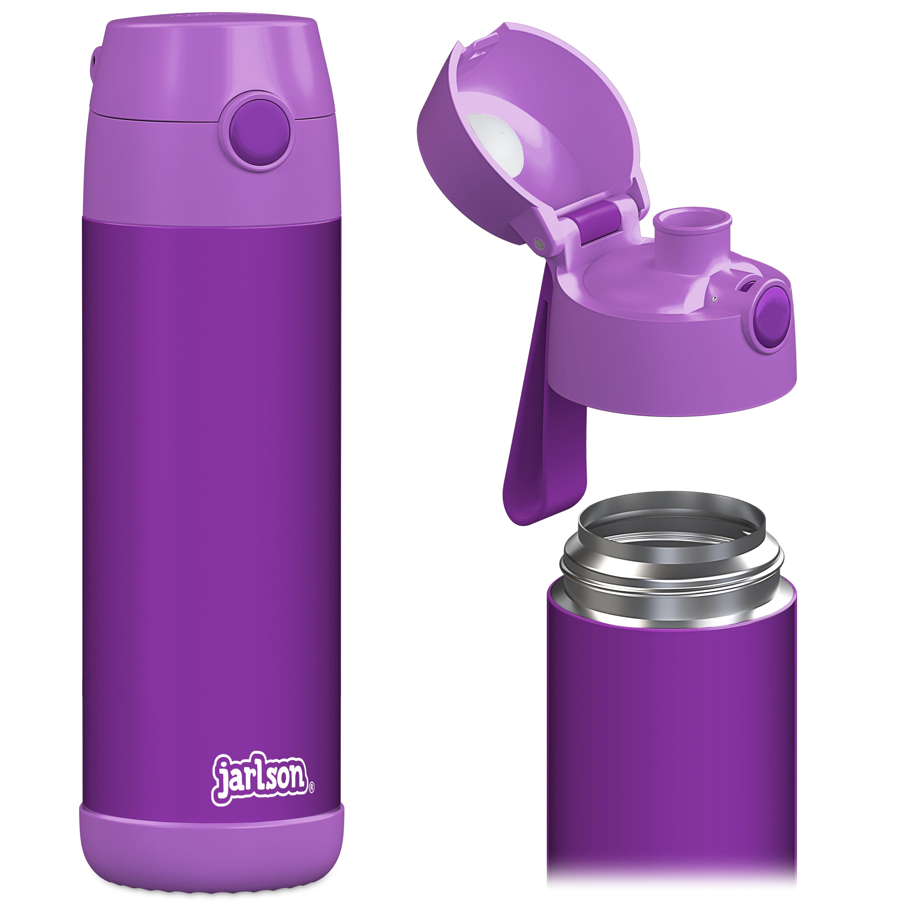 MALI Trinkflasche Edelstahl für Kinder mit Trinkausguss