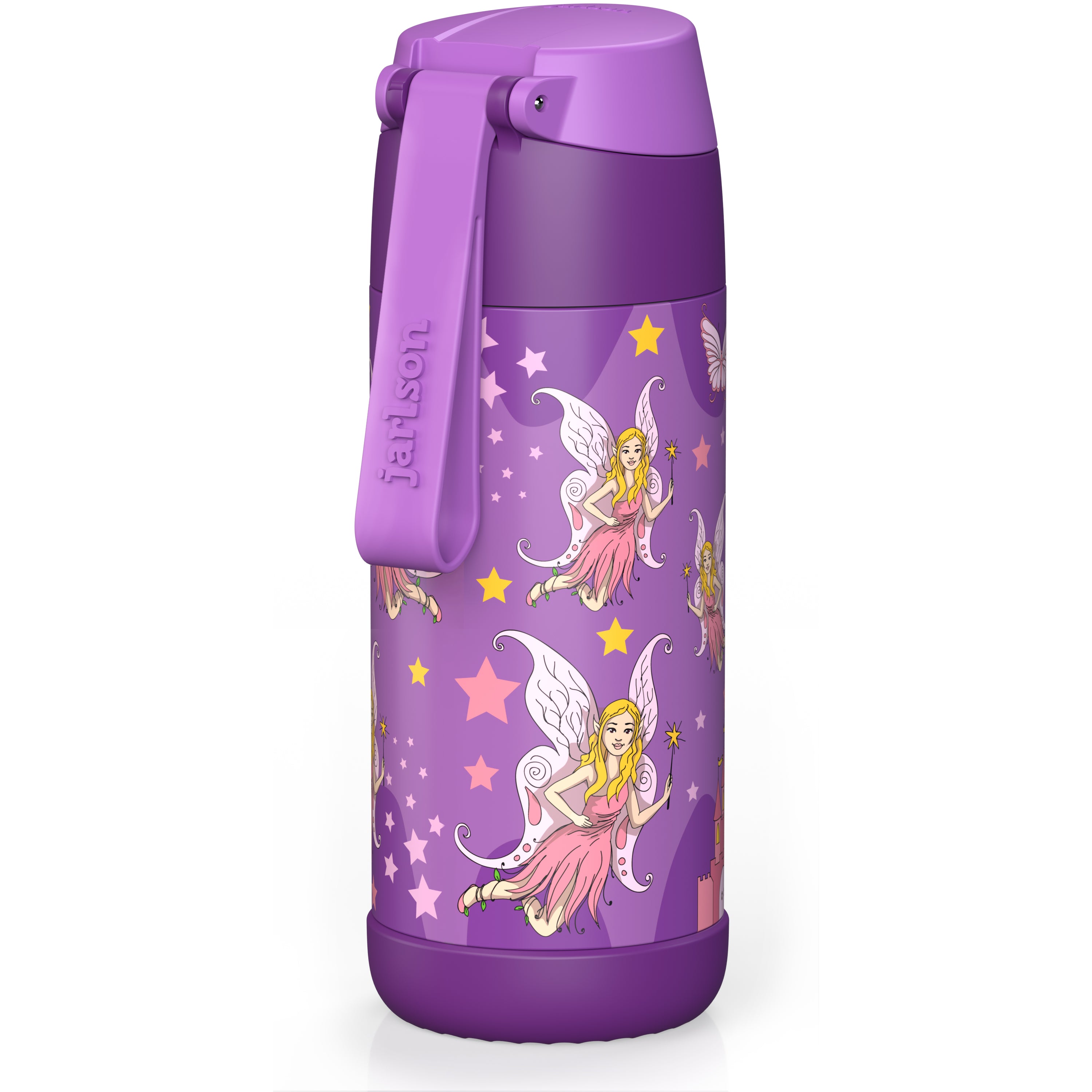 CHARLI Trinkflasche Edelstahl für Kinder mit Strohhalm