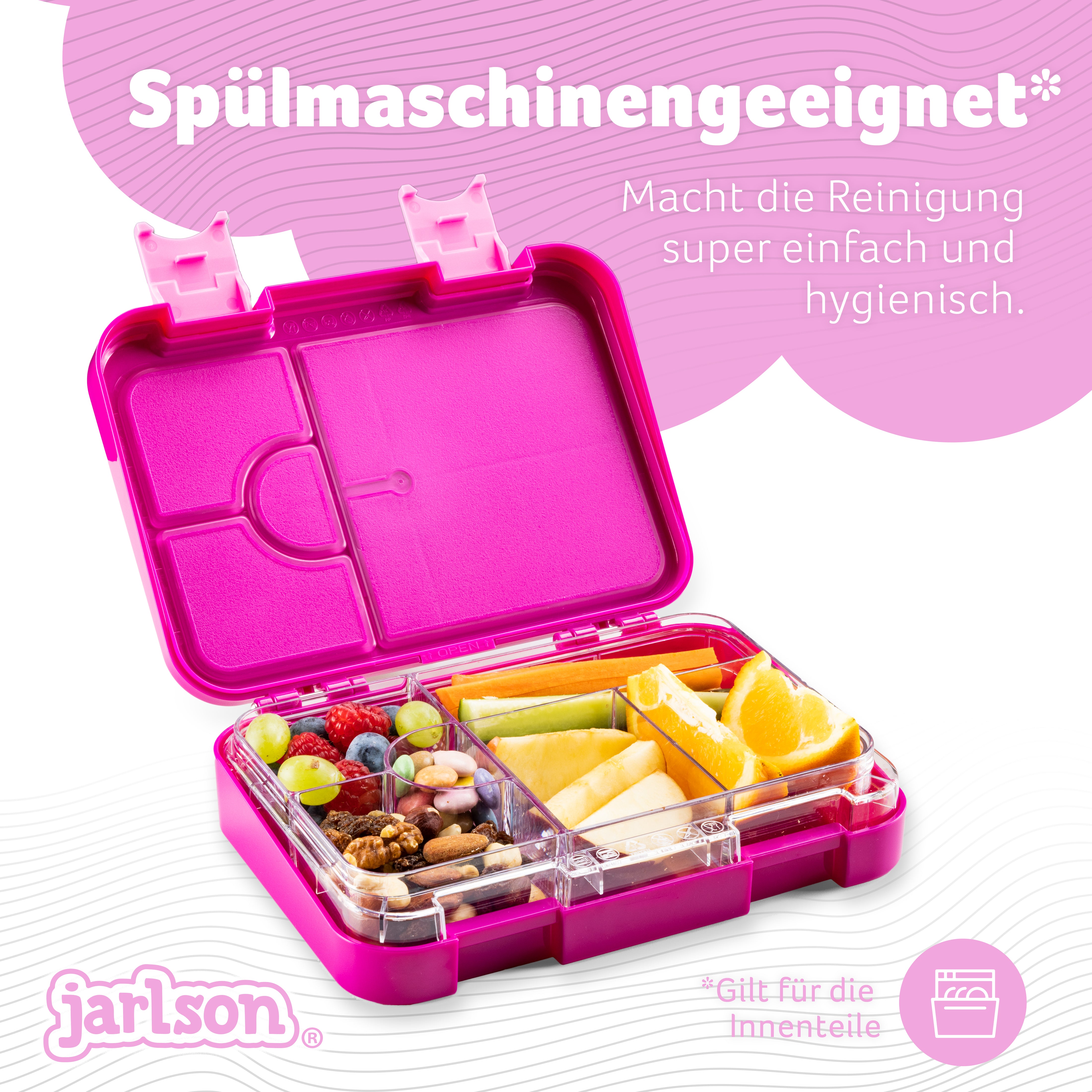 TONI Brotdose für Kinder mit 6 Fächern - Bento Box auslaufsicher