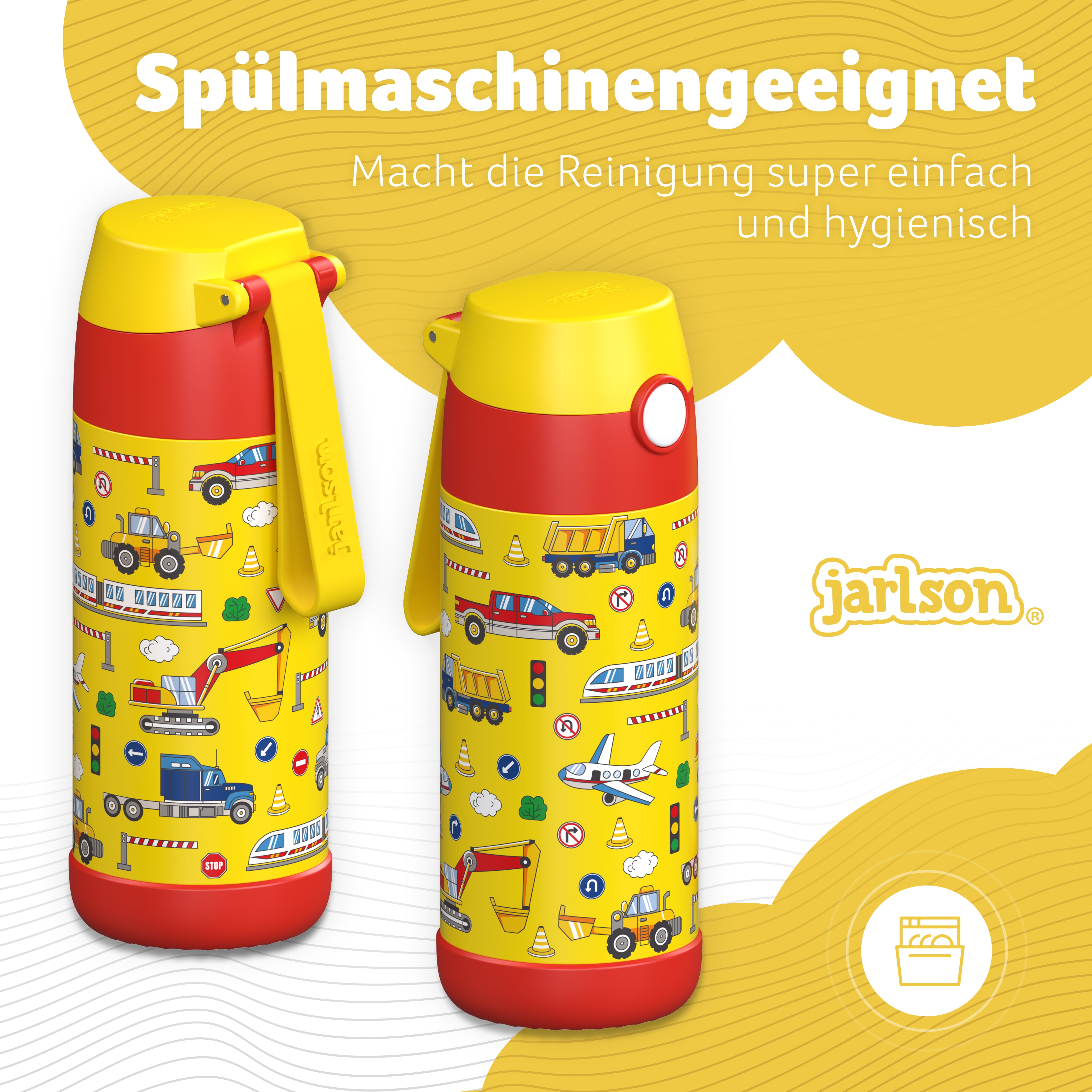 MALI Trinkflasche Edelstahl für Kinder mit Trinkausguss