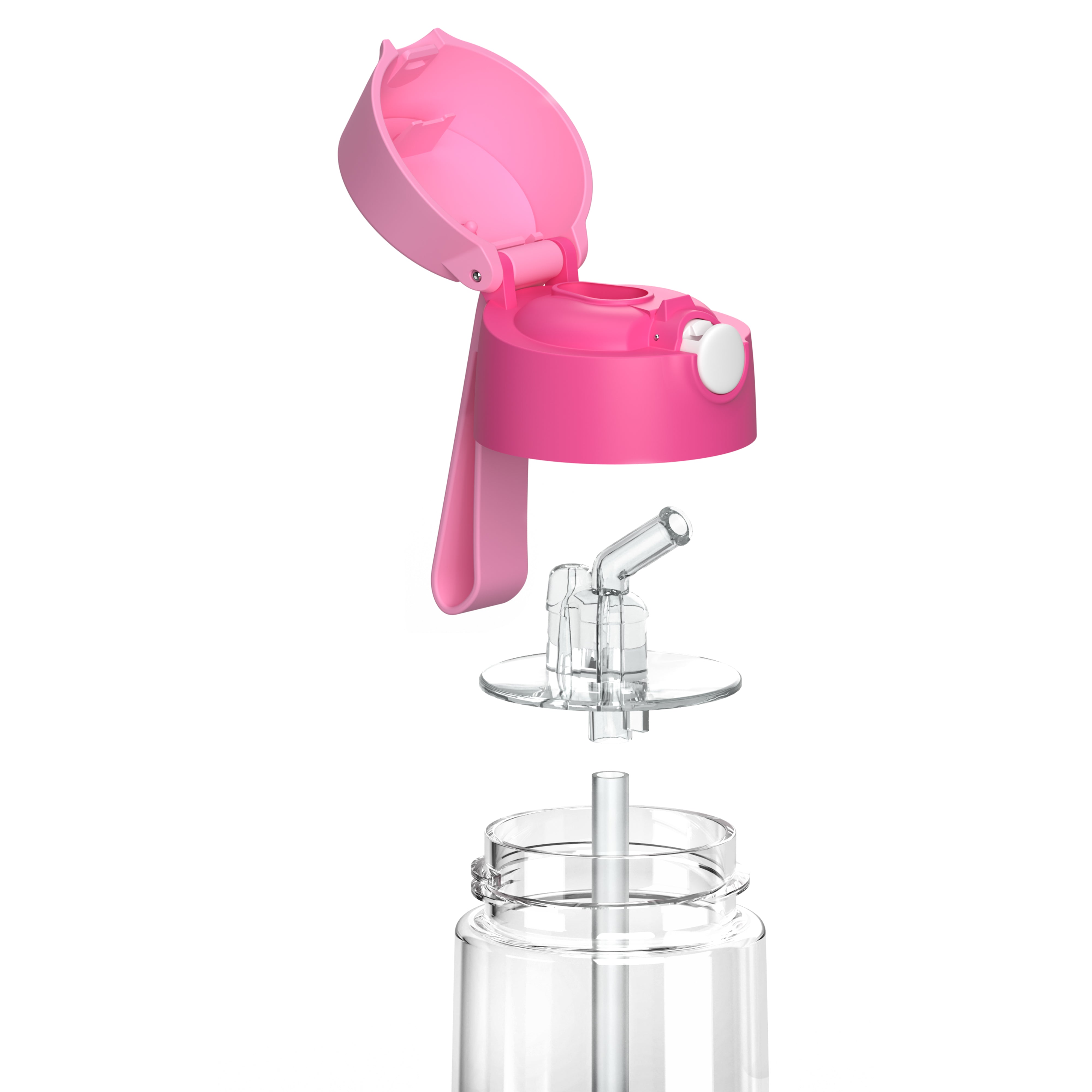 EMI Trinkflasche Tritan für Kinder mit Strohhalm 500ml