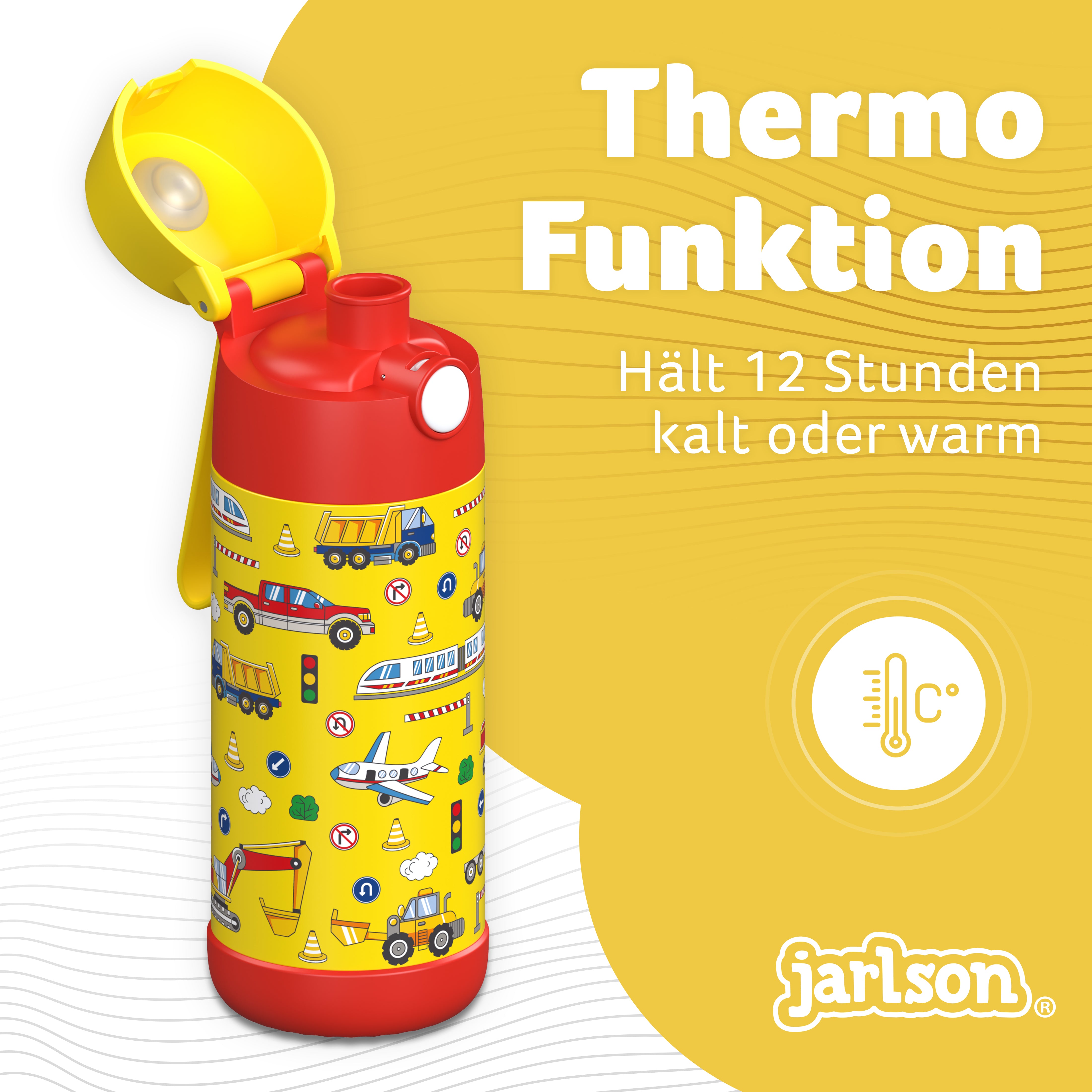 MALI Trinkflasche Edelstahl für Kinder mit Trinkausguss