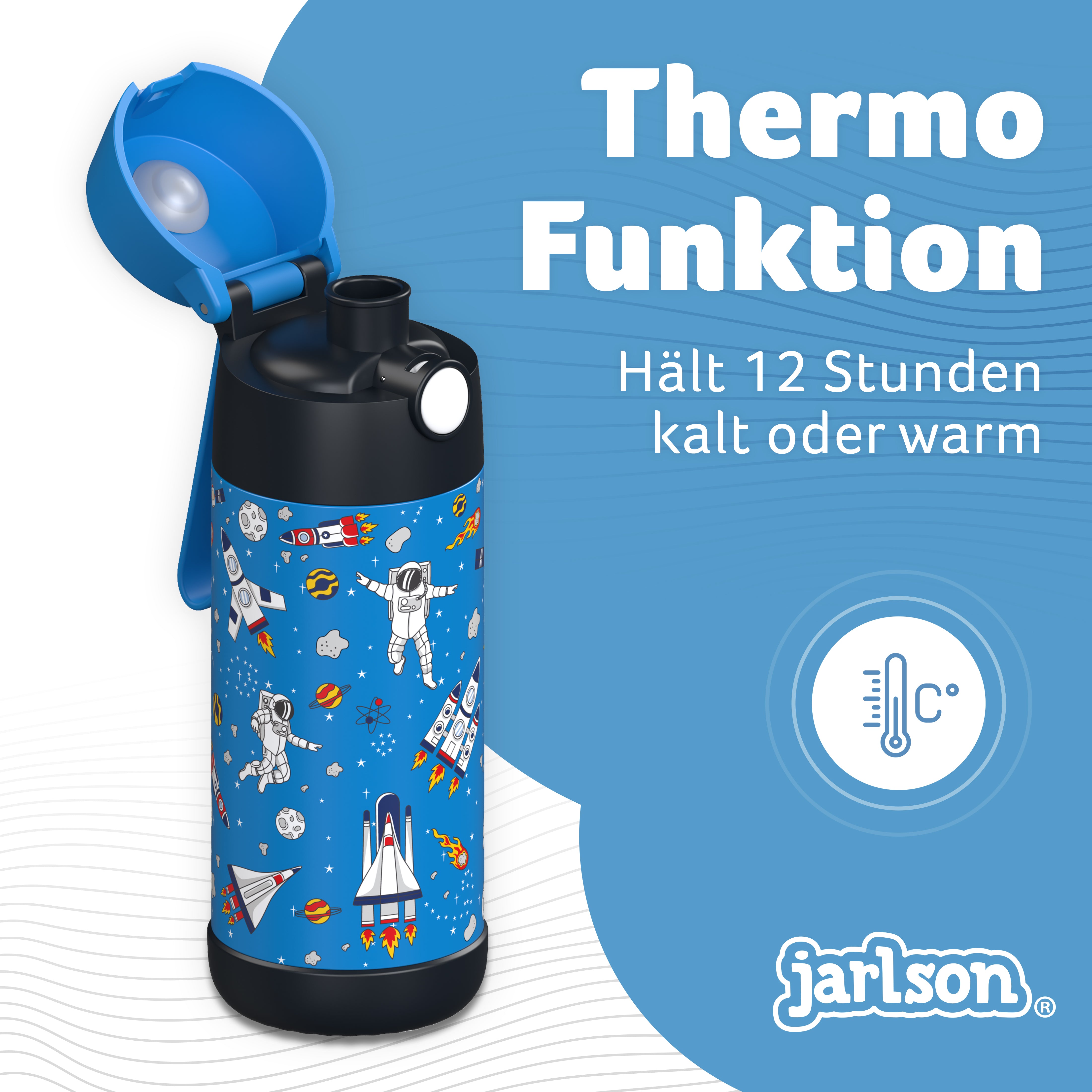 MALI Trinkflasche Edelstahl für Kinder mit Trinkausguss