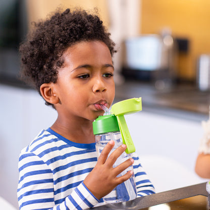 EMI Trinkflasche Tritan für Kinder mit Strohhalm 500ml