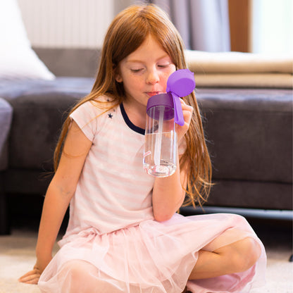 EMI Trinkflasche Tritan für Kinder mit Strohhalm 500ml
