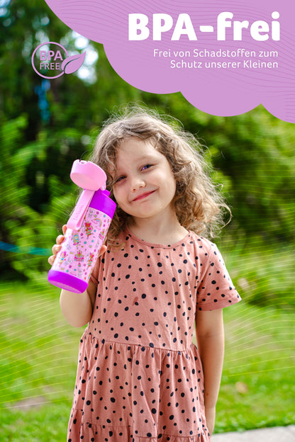 MALI Trinkflasche Edelstahl für Kinder mit Trinkausguss