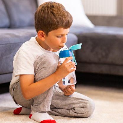 EMI Trinkflasche Tritan für Kinder mit Strohhalm 500ml