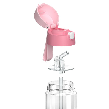 EMI Trinkflasche Tritan für Kinder mit Strohhalm 500ml