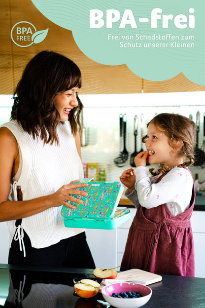 TONI Brotdose für Kinder mit 6 Fächern - Bento Box auslaufsicher
