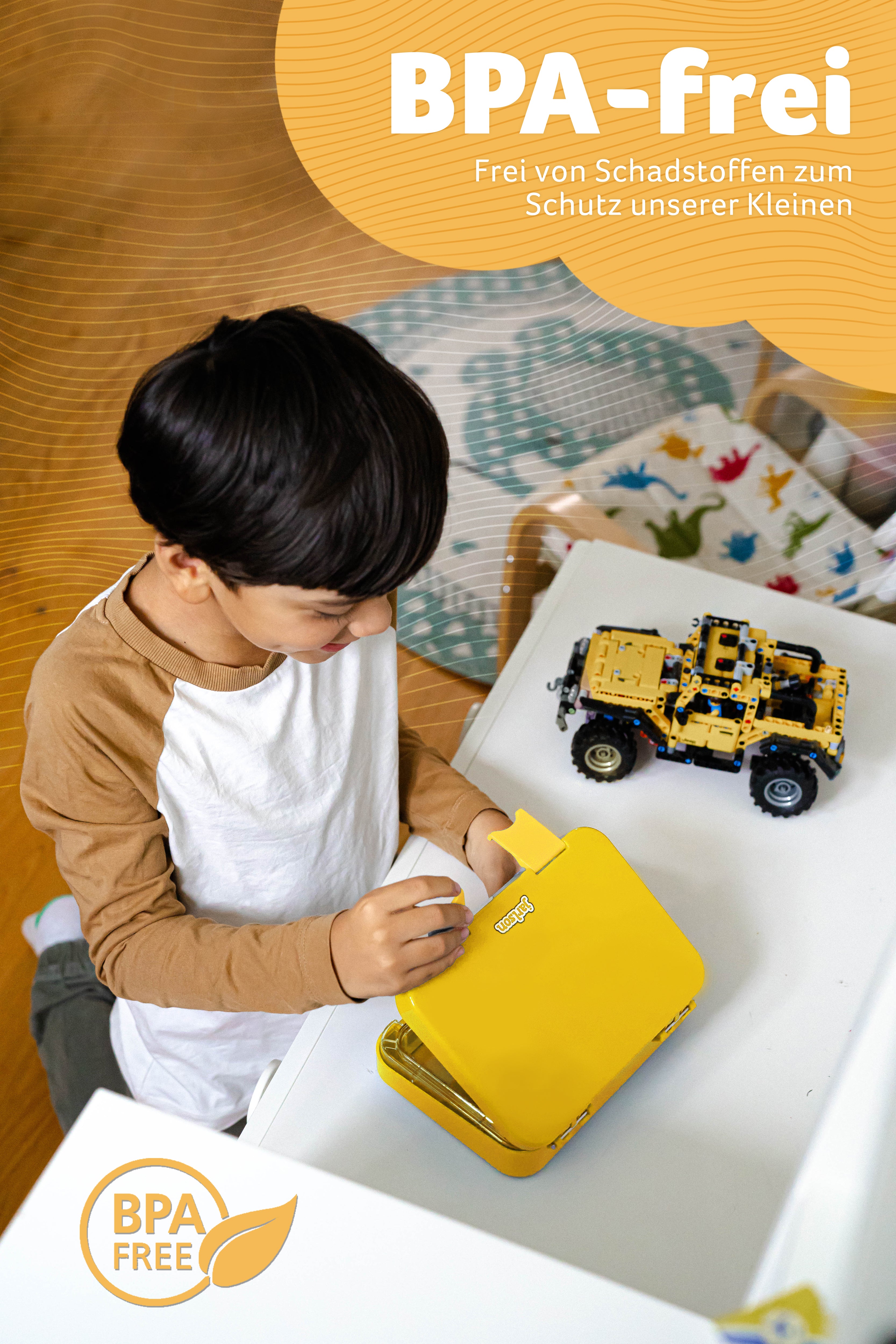 TONI Brotdose für Kinder mit 6 Fächern - Bento Box auslaufsicher