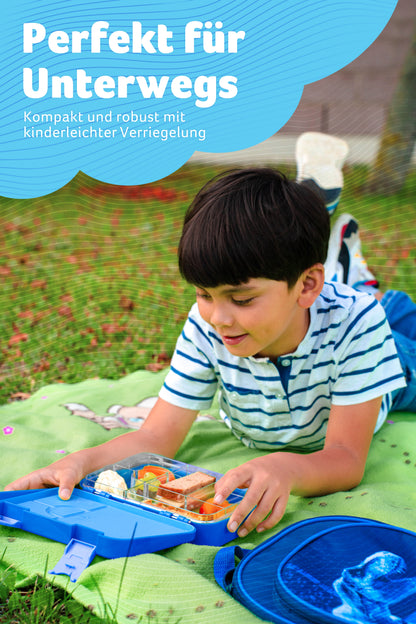 TONI Brotdose für Kinder mit 6 Fächern - Bento Box auslaufsicher