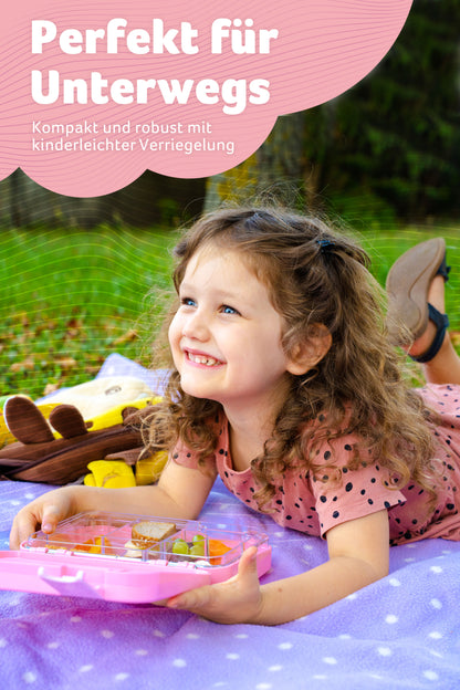 TONI Brotdose für Kinder mit 6 Fächern - Bento Box auslaufsicher