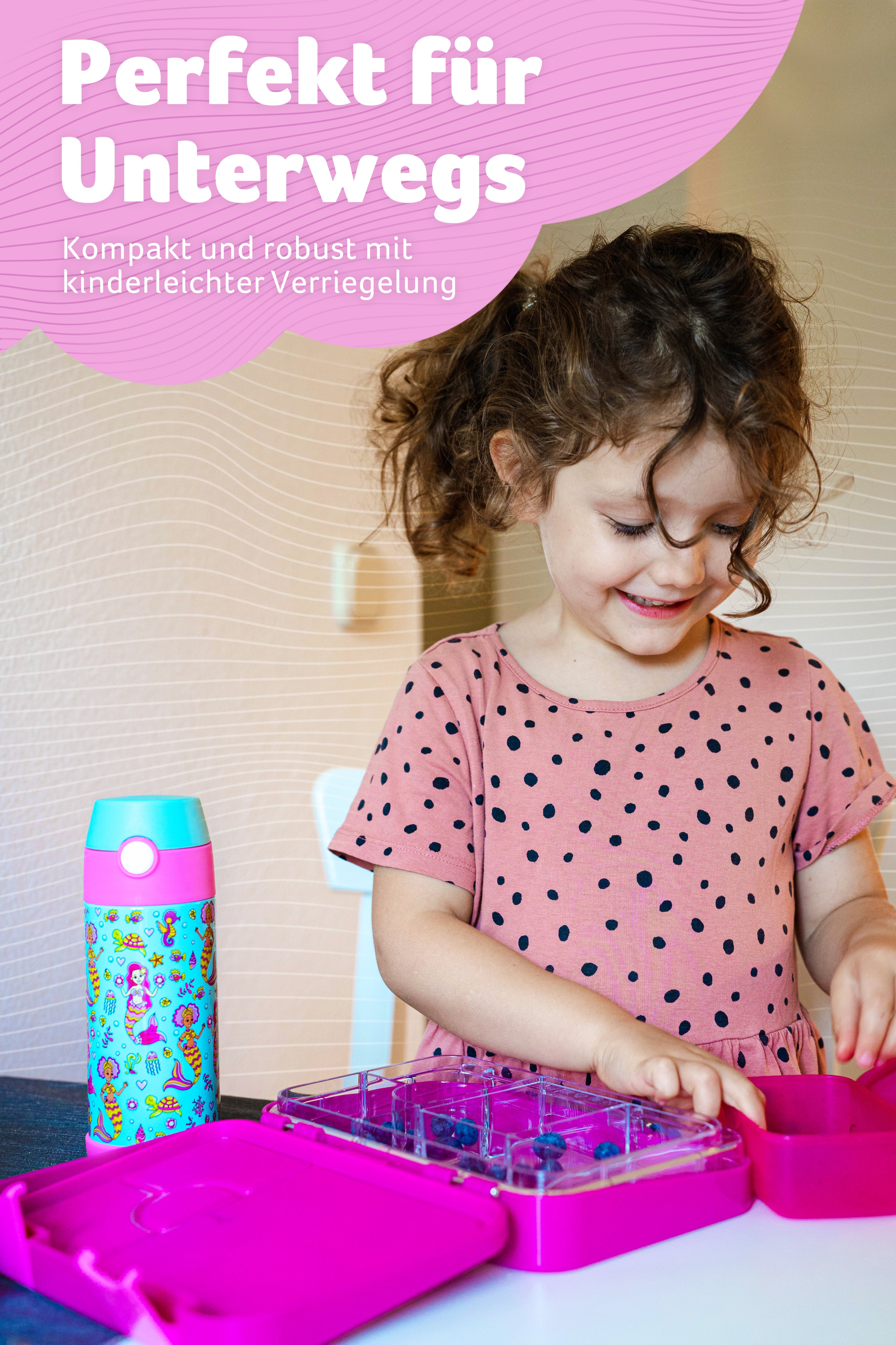 TONI Brotdose für Kinder mit 6 Fächern - Bento Box auslaufsicher