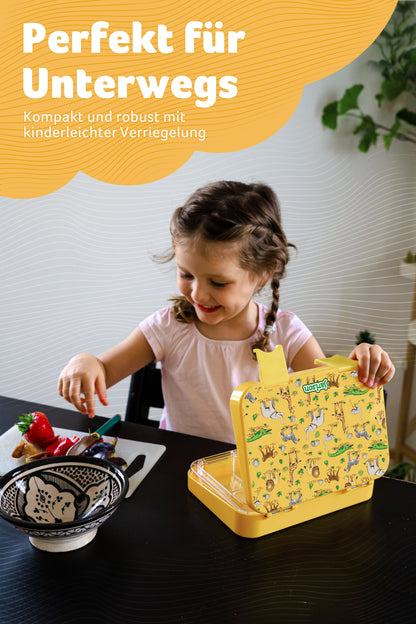 TONI Brotdose für Kinder mit 6 Fächern - Bento Box auslaufsicher