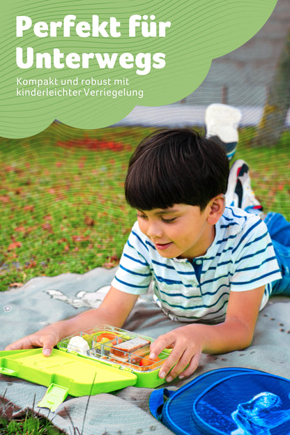 TONI Brotdose für Kinder mit 6 Fächern - Bento Box auslaufsicher