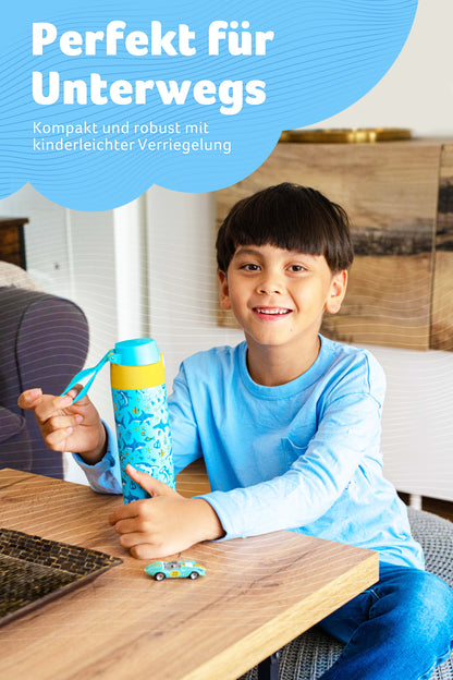 MALI Trinkflasche Edelstahl für Kinder mit Trinkausguss