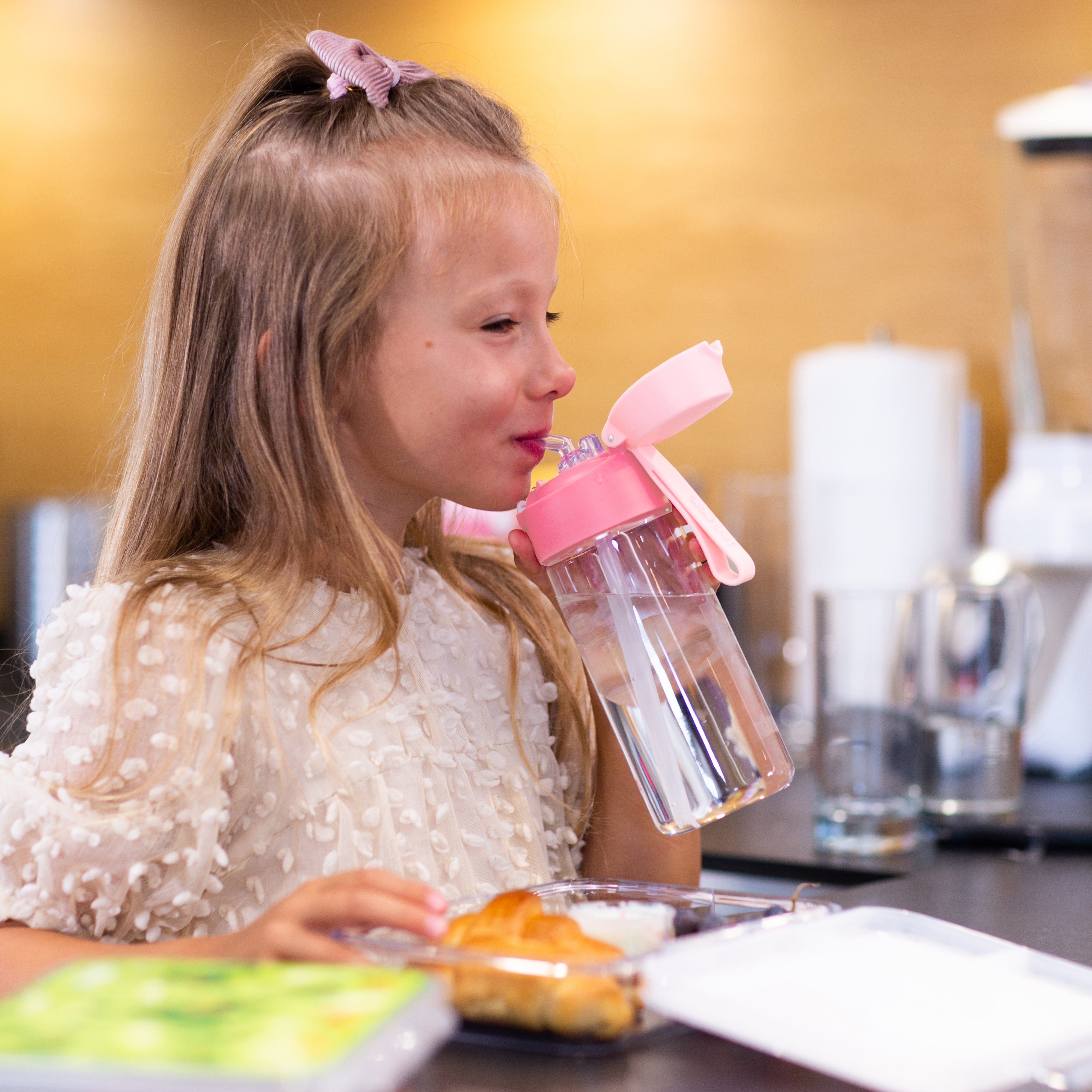 EMI Trinkflasche Tritan für Kinder mit Strohhalm 500ml